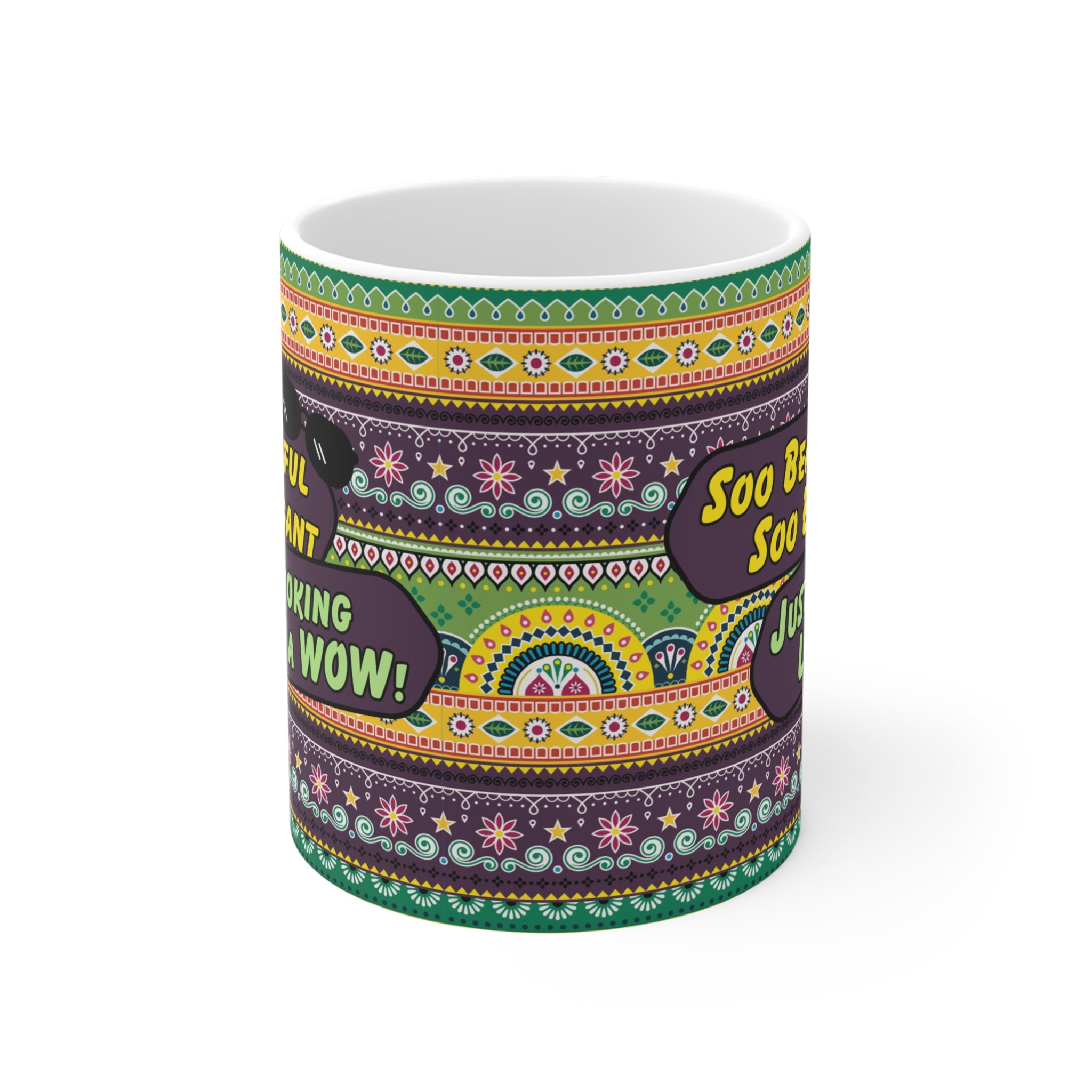 Colorful Boho Ceramic Mug