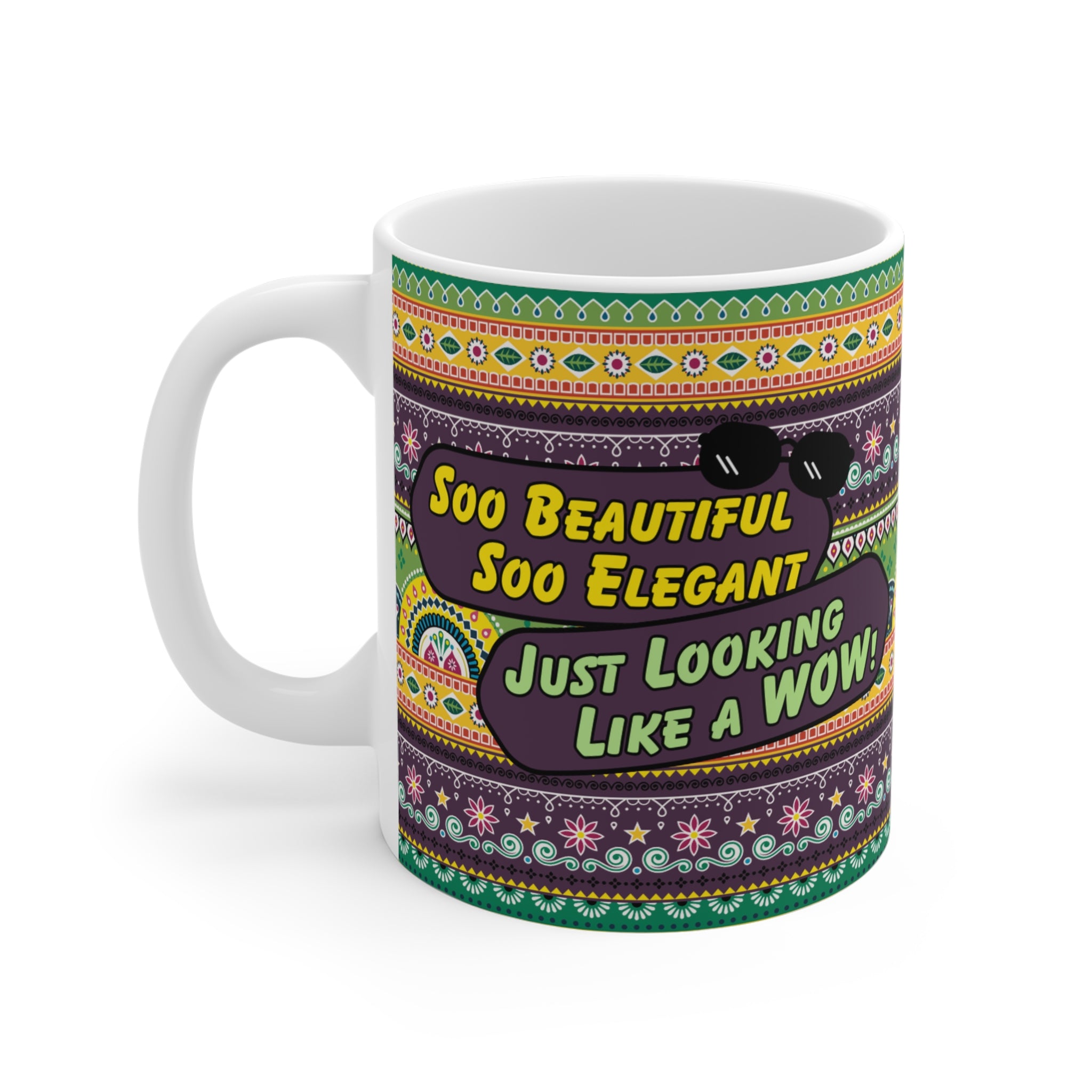 Colorful Boho Ceramic Mug