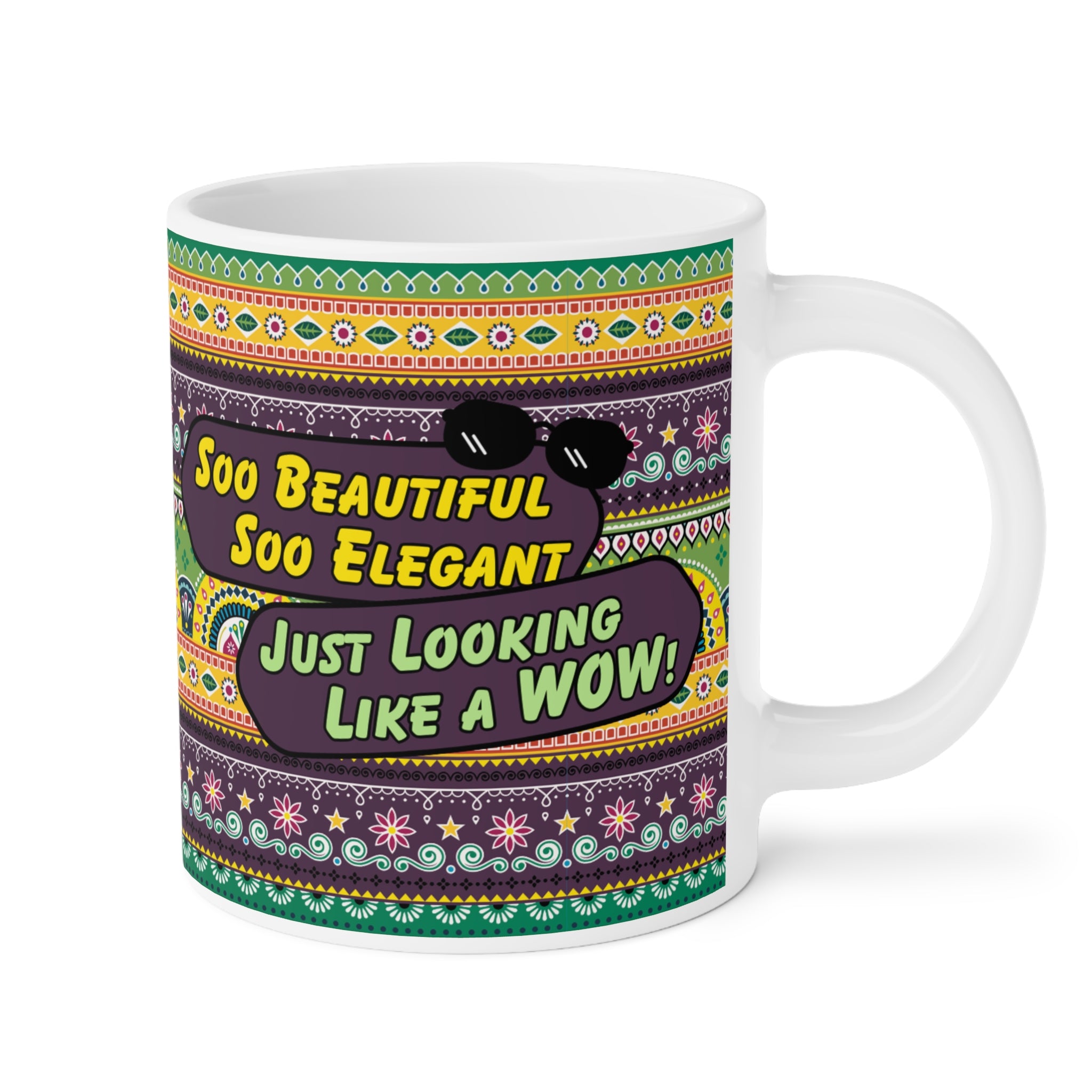 Colorful Boho Ceramic Mug
