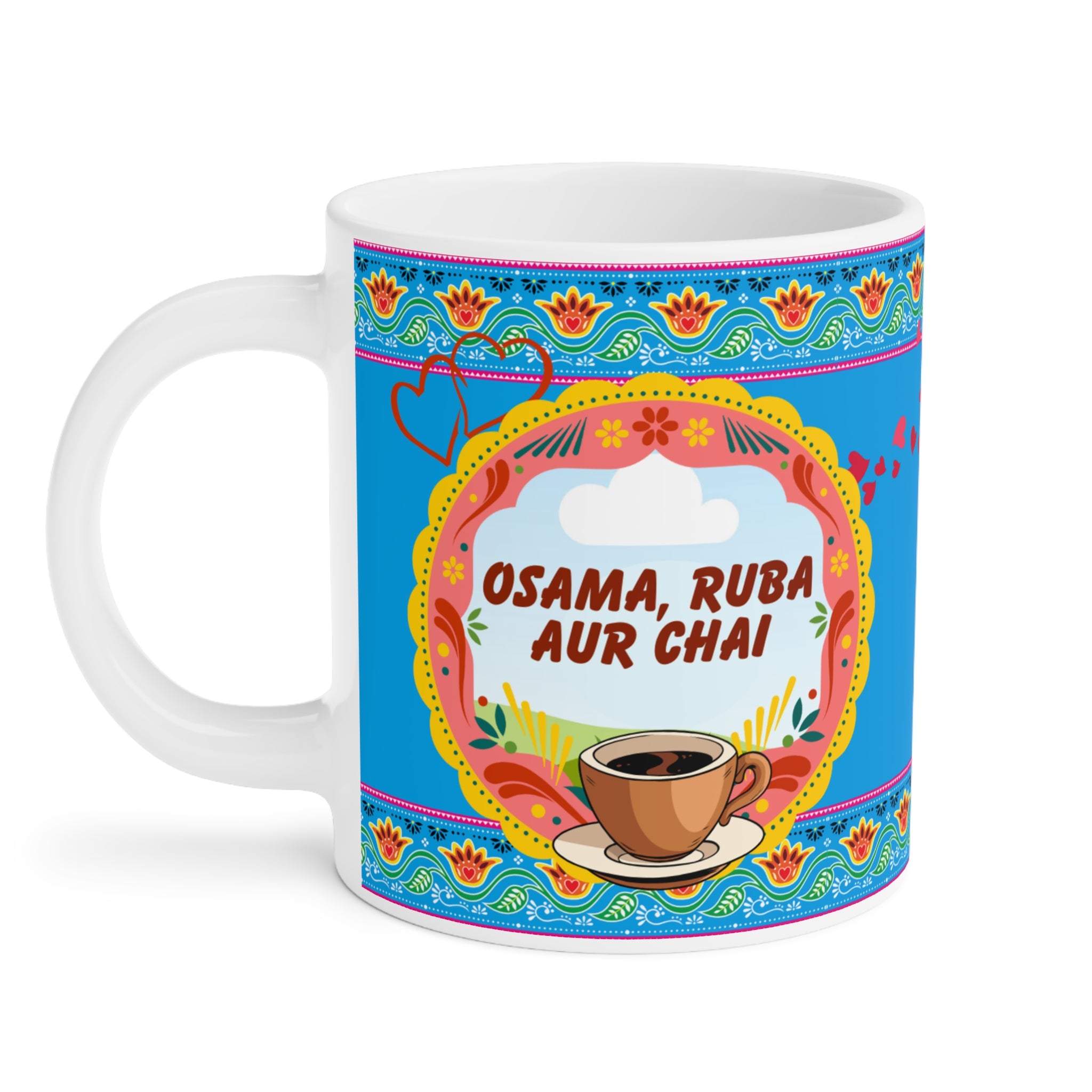 Colorful Ceramic Mug with Heart Design, Perfect for Tea Lovers, Gift for Friends, Cozy Home Decor, Birthday, Special Occasions