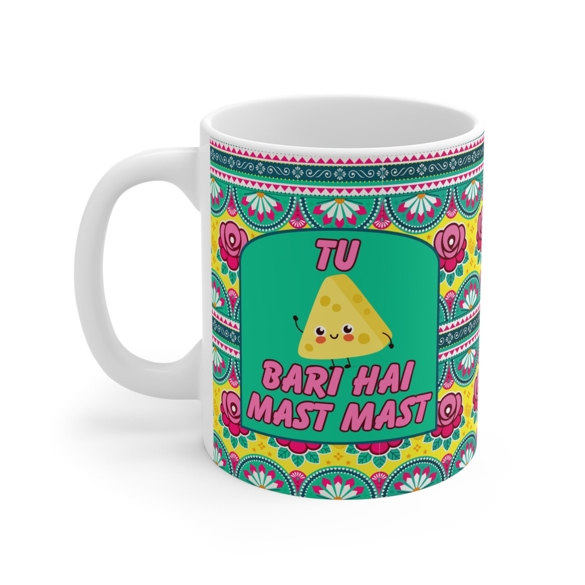 Colorful Ceramic Mug with Fun Sayings - Perfect Gift for Tea Lovers, Coffee Junkies, Friendship, Festivals, or Just Because!