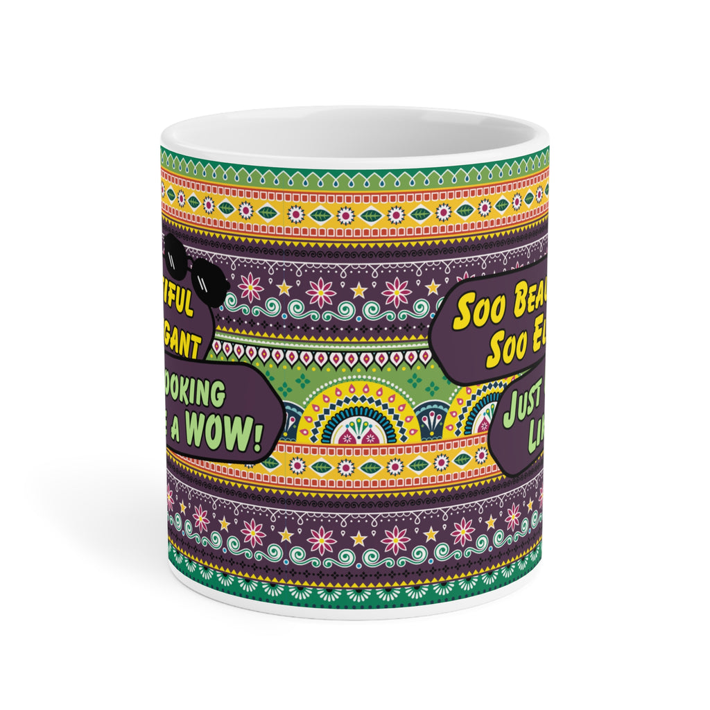 Colorful Boho Ceramic Mug