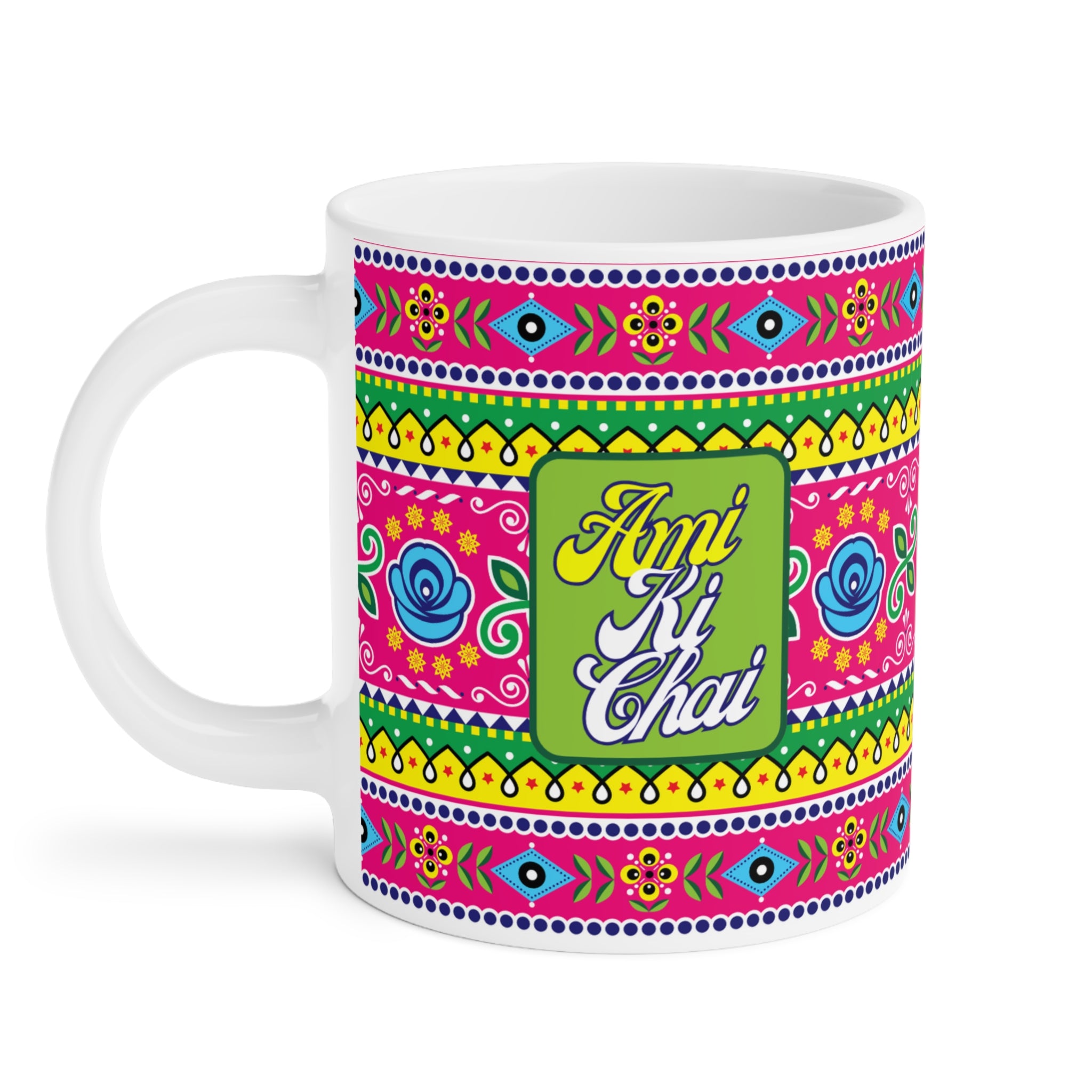 “Ami Ki Chai ceramic mug for mom – 11oz coffee and tea cup”

“Mother’s Day ceramic mug gift for chai loving moms”

“Durable 11oz ceramic coffee cup with Ami Ki Chai text”

“Gift mug for moms – Ami Ki Chai design”

“Sentimental ceramic mug for tea and coffee lovers”