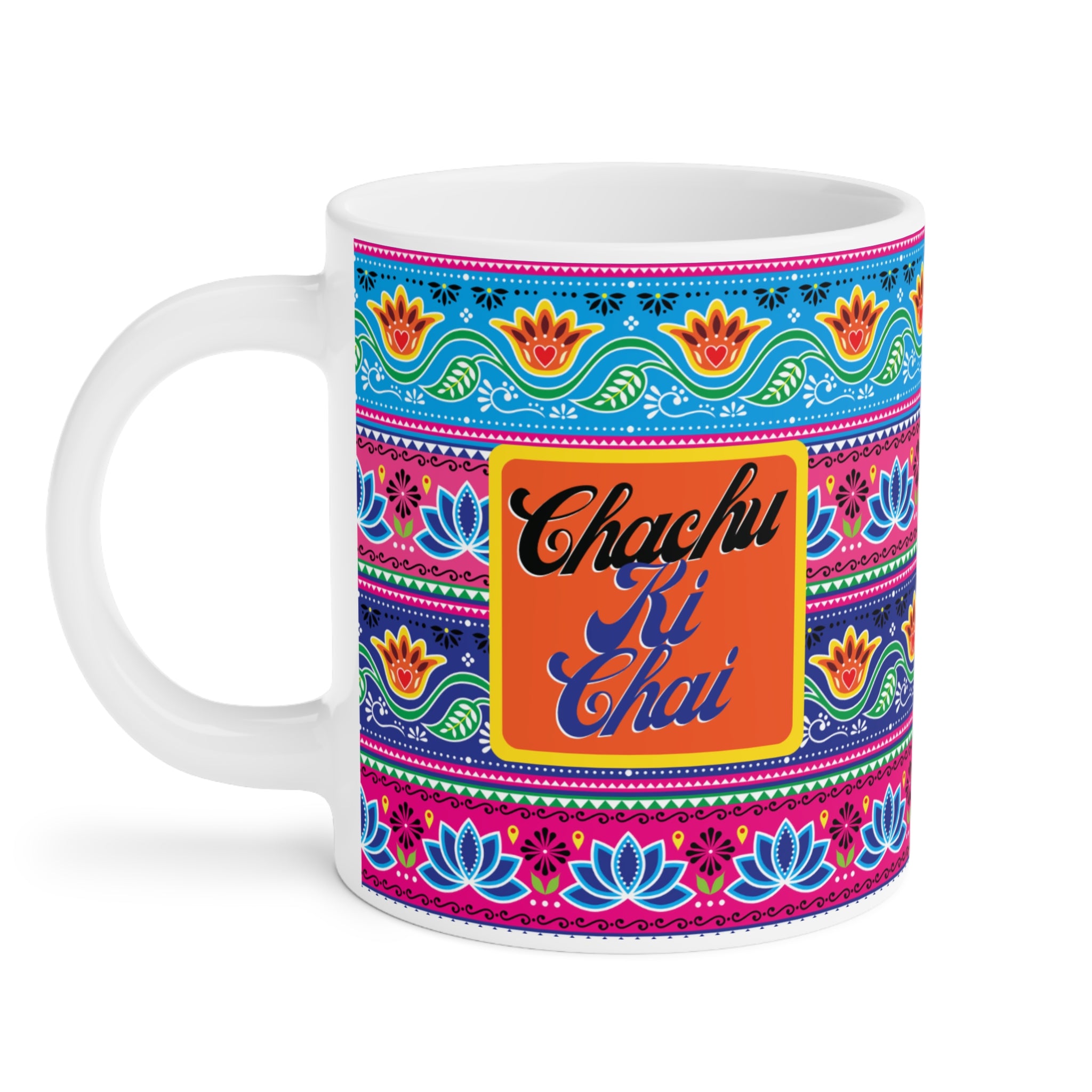 “Chachu Ki Chai ceramic mug for uncle – 11oz coffee and tea cup”

“Gift mug for uncles – Chachu Ki Chai design”

“Durable 11oz ceramic mug with desi family quote”

“Funny tea and coffee mug for uncle gift”

“Unique ceramic chai mug for family gatherings”