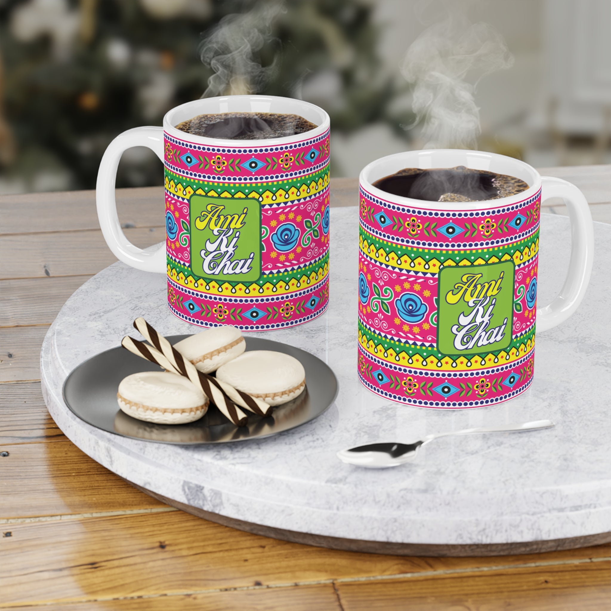 “Ami Ki Chai ceramic mug for mom – 11oz coffee and tea cup”

“Mother’s Day ceramic mug gift for chai loving moms”

“Durable 11oz ceramic coffee cup with Ami Ki Chai text”

“Gift mug for moms – Ami Ki Chai design”

“Sentimental ceramic mug for tea and coffee lovers”
