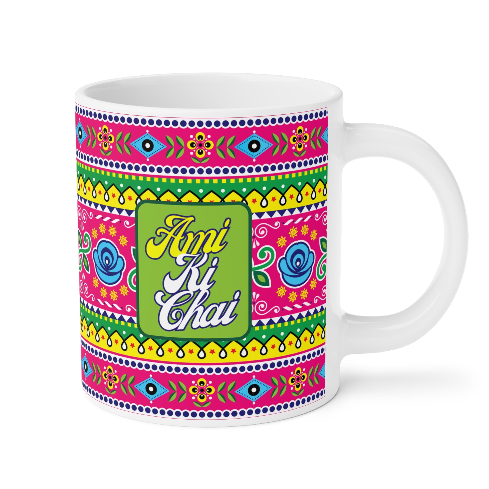 “Ami Ki Chai ceramic mug for mom – 11oz coffee and tea cup”

“Mother’s Day ceramic mug gift for chai loving moms”

“Durable 11oz ceramic coffee cup with Ami Ki Chai text”

“Gift mug for moms – Ami Ki Chai design”

“Sentimental ceramic mug for tea and coffee lovers”