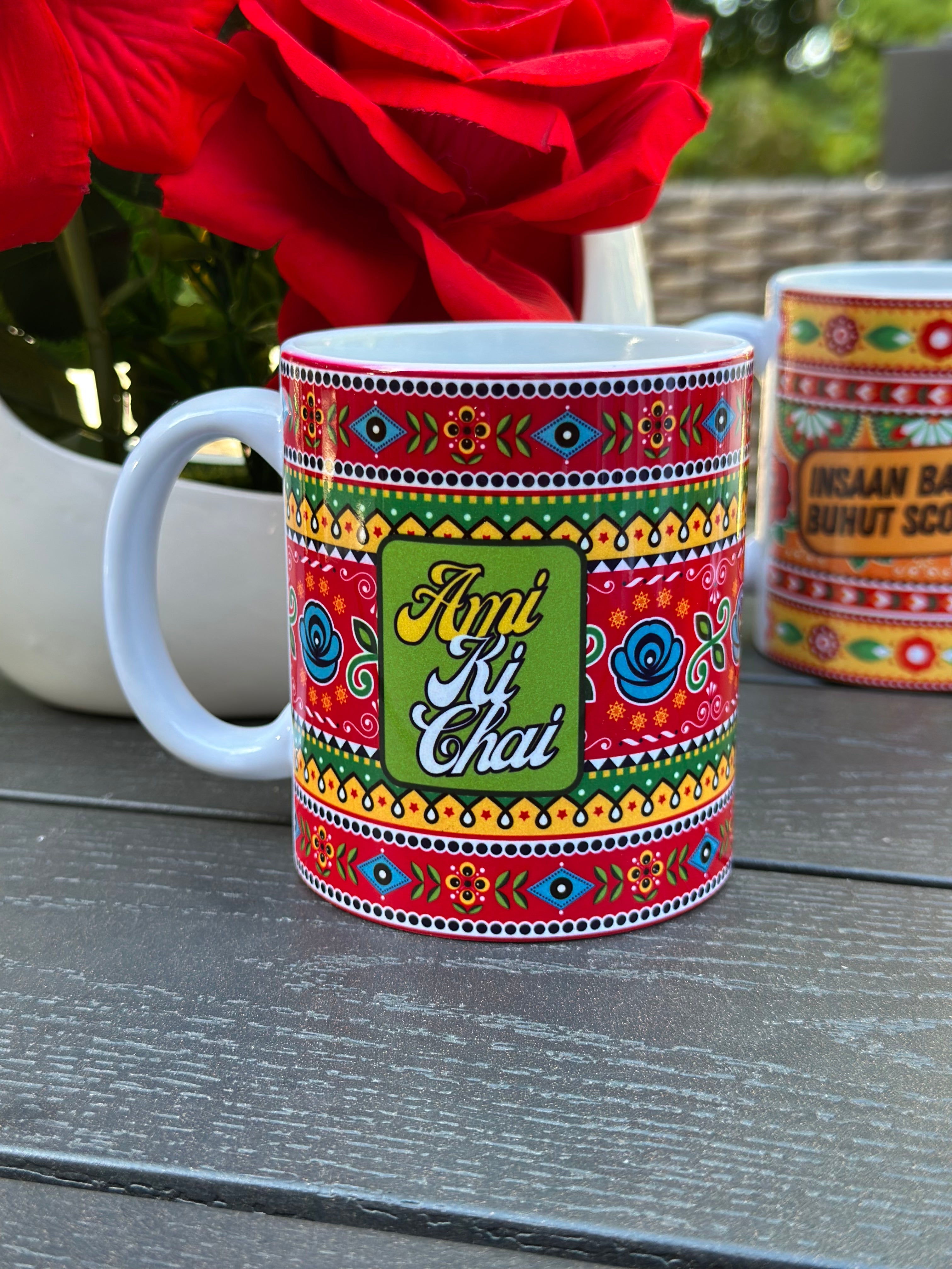 “Ami Ki Chai ceramic mug for mom – 11oz coffee and tea cup”

“Mother’s Day ceramic mug gift for chai loving moms”

“Durable 11oz ceramic coffee cup with Ami Ki Chai text”

“Gift mug for moms – Ami Ki Chai design”

“Sentimental ceramic mug for tea and coffee lovers”