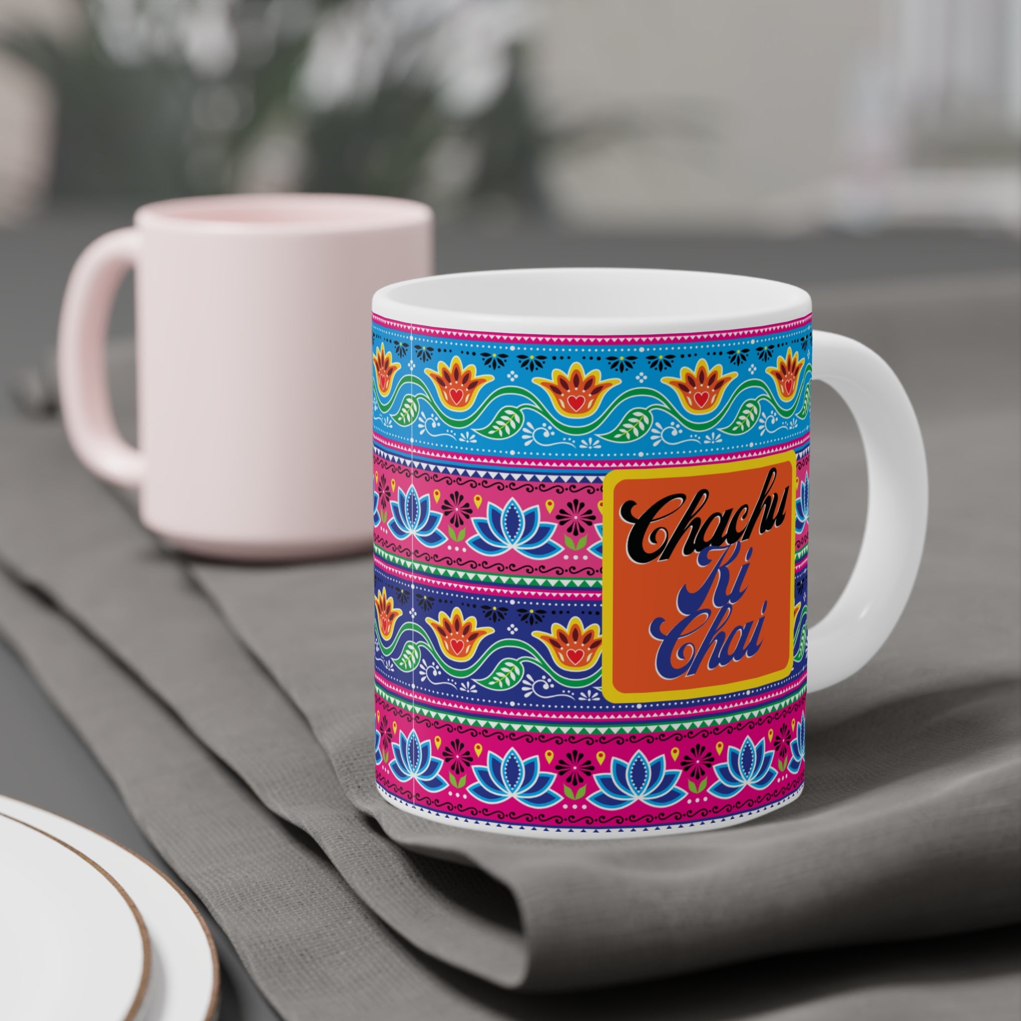 “Chachu Ki Chai ceramic mug for uncle – 11oz coffee and tea cup”

“Gift mug for uncles – Chachu Ki Chai design”

“Durable 11oz ceramic mug with desi family quote”

“Funny tea and coffee mug for uncle gift”

“Unique ceramic chai mug for family gatherings”